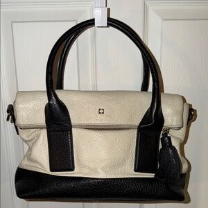 Kate Spade Black and Cream Satchel